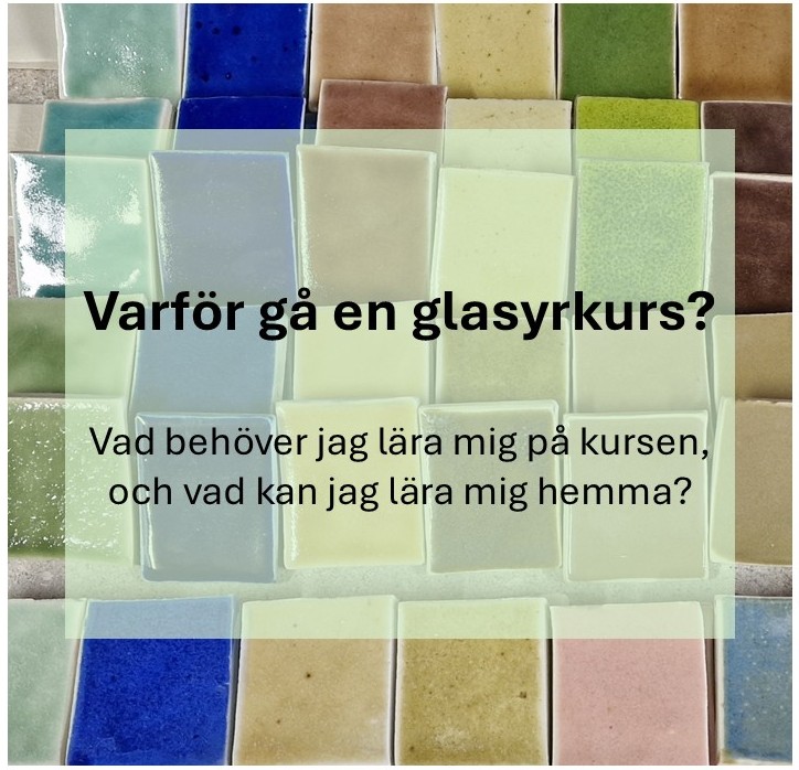 Varför gå en glasyrkurs - och vad bör den innehålla